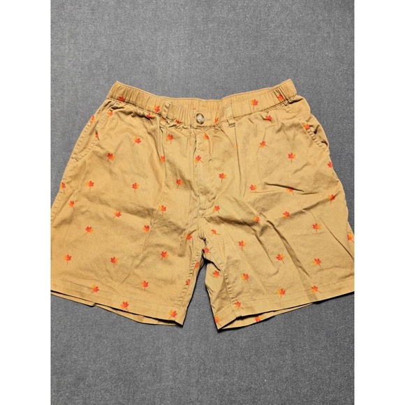 Chubbies The Weekend Shorts XL Maple Leaf Print Khaki Casual Menswear Fall - Picture 1 of 8